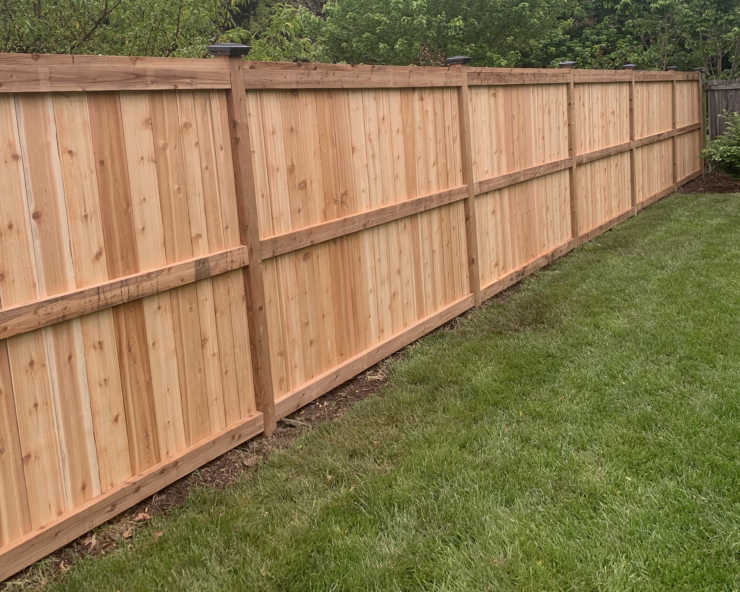 regular 6 foot wood privacy fence